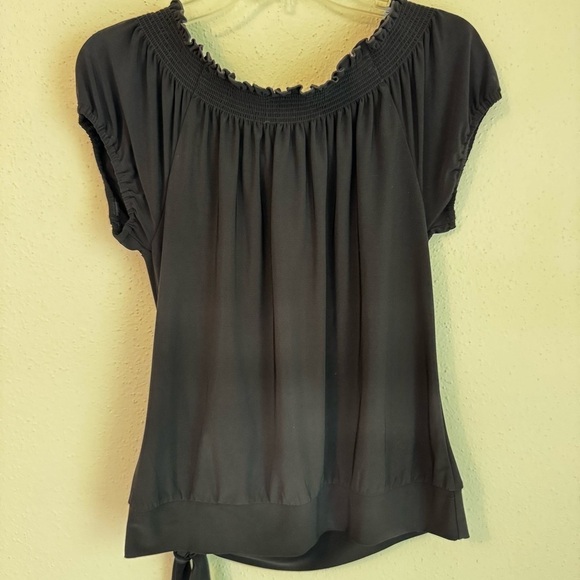White House Black Market Off Shoulder / Side Tie Top Size M - Picture 4 of 12